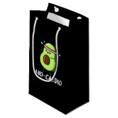 Petit Sac Cadeau Avocardio Funny Excercise Avocado Pun Dark BG (Devant Angle)