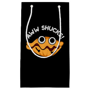 Petit Sac Cadeau Aww Shucks Funny Oyster Pun Dark BG