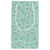 Petit Sac Cadeau Axolotl en vert (Devant)