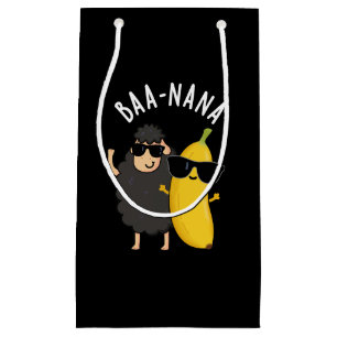 Petit Sac Cadeau Baa-nana Funny Banana Puns Dark BG