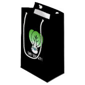Petit Sac Cadeau Baby Bok Choy Funny Veggie Pun Dark BG (Devant Angle)