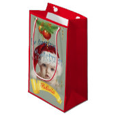 Petit Sac Cadeau Baby de Noël (Devant Angle)