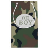 Petit Sac Cadeau Baby shower Camo Vert Gary (Dos)