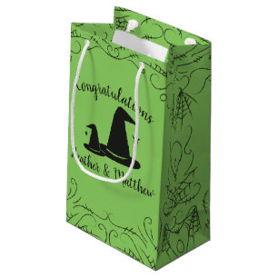 Petit Sac Cadeau Baby shower Casquette sorcière Halloween