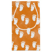 Petit Sac Cadeau Baby shower d'aquarelle d'automne Motif d'empreint (Dos)