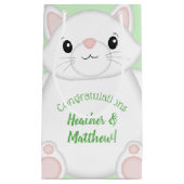Petit Sac Cadeau Baby shower de chat Kitty (Devant)