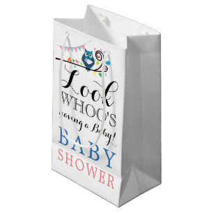 Petit Sac Cadeau Baby shower de Chouette lunaire