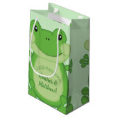 Petit Sac Cadeau Baby shower de grenouille vert (Dos Angle)