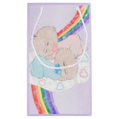 Petit Sac Cadeau Baby shower de jumeaux (Dos)