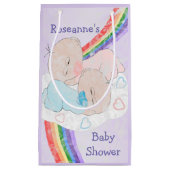 Petit Sac Cadeau Baby shower de jumeaux (Devant)