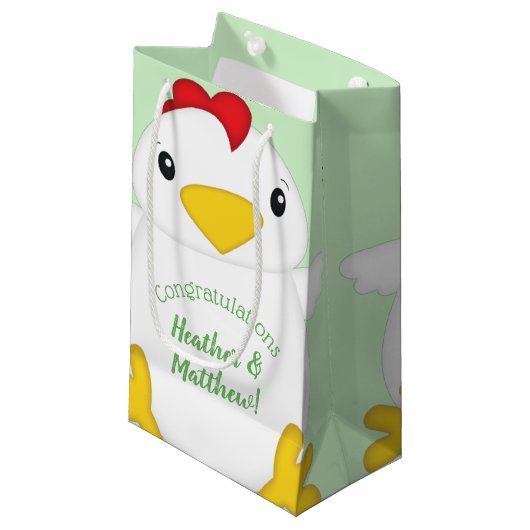 Petit Sac Cadeau Baby shower de poulet (Devant Angle)