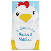 Petit Sac Cadeau Baby shower de poulet Blue Boy (Devant)
