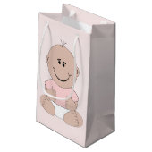 Petit Sac Cadeau Baby shower fille (Dos Angle)