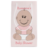 Petit Sac Cadeau Baby shower fille (Devant)