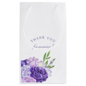 Petit Sac Cadeau Baby shower Floral Ultra Violet (Dos)