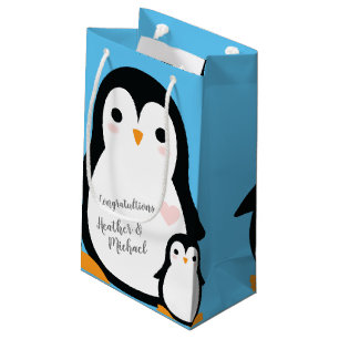 Petit Sac Cadeau Baby shower français de Bulldog Frenchie Blue