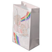 Petit Sac Cadeau Baby shower jumeau de filles (Dos Angle)