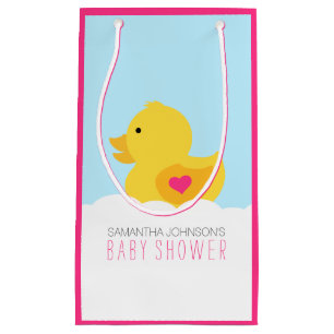 Petit Sac Cadeau Baby shower mignon en caoutchouc de fille de bain