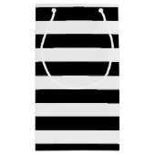 Petit Sac Cadeau Baby shower moderne chic noir & blanc (Dos)