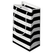 Petit Sac Cadeau Baby shower moderne chic noir & blanc (Dos Angle)