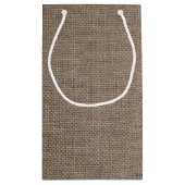 Petit Sac Cadeau Baby shower rustique Burlap Mason Jar (Dos)