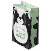 Petit Sac Cadeau Baby shower Skunk Green (Dos Angle)