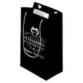Petit Sac Cadeau Bachelor Party Tuxedo Cravate Hangover noir (Devant Angle)