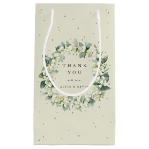 Petit Sac Cadeau Baie de neige+Eucalyptus Noël/Fête de Remerciement
