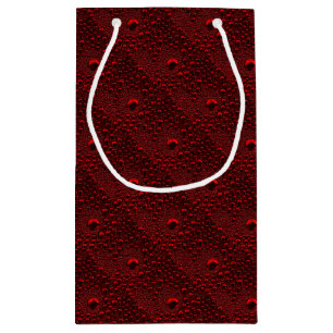 Petit Sac Cadeau Baisses d'eau sur le métal Crimson