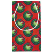 Petit Sac Cadeau Bal de tennis en couronne rouge (Dos)