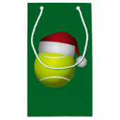 Petit Sac Cadeau Bal de tennis Noël (Dos)
