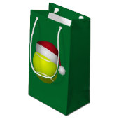 Petit Sac Cadeau Bal de tennis Noël (Dos Angle)