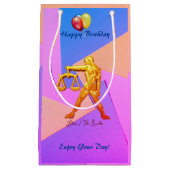 Petit Sac Cadeau Balance d'anniversaire de la bibliothèque 23 septe (Devant)