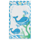 Petit Sac Cadeau Baleine de bébé bleu (Dos)