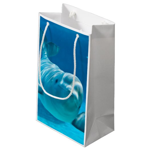 Petit Sac Cadeau Baleine de beluga (Dos Angle)