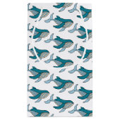 Petit Sac Cadeau Baleine Garçons Bleus Mignons (Dos)