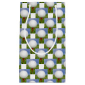 Petit Sac Cadeau balle de golf sur tee (Devant)