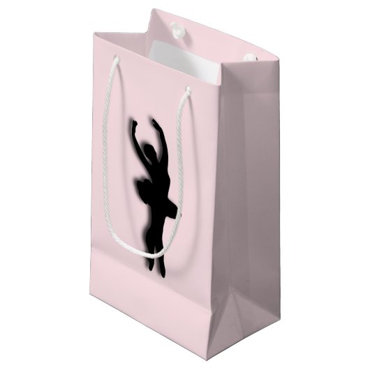 Petit Sac Cadeau Ballerina rose (Devant Angle)