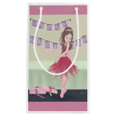 Petit Sac Cadeau Ballerine de joyeux anniversaire (Devant)