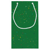 Petit Sac Cadeau Ballons d'anniversaire noirs et parklers (Dos)