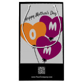 Petit Sac Cadeau Ballons promotionnels pour maman Joyeuse fête des  (Dos)