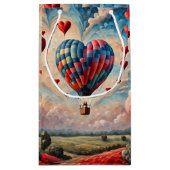 Petit Sac Cadeau Balloon à air chaud en forme de coeur (Dos)