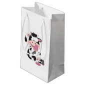Petit Sac Cadeau Bande dessinée mignonne de vache à bébé avec son (Dos Angle)