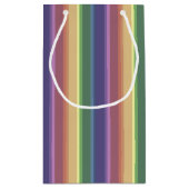 Petit Sac Cadeau Bandes arc-en-ciel coupées (Dos)