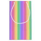 Petit Sac Cadeau Bandes arc-en-ciel pastel (Dos)