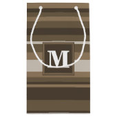 Petit Sac Cadeau Bandes Brown (Dos)