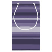 Petit Sac Cadeau Bandes de cuir violet (Dos)