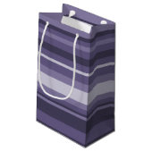 Petit Sac Cadeau Bandes de cuir violet (Dos Angle)