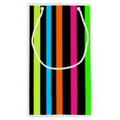 Petit Sac Cadeau Bandes de néon (Dos)