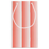 Petit Sac Cadeau Bandes d'ombre de pêche corail (Dos)